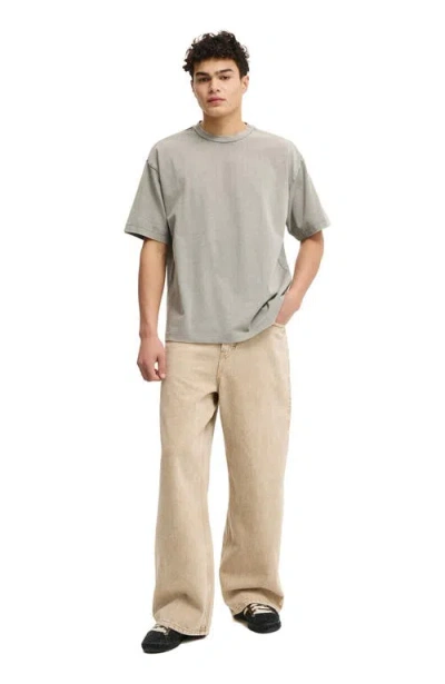Cotton On Box Fit Plain T-shirt In Green