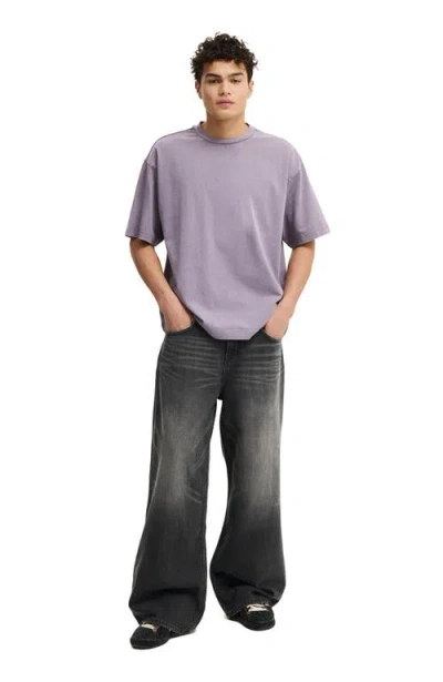 Cotton On Box Fit Plain T-shirt In Purple
