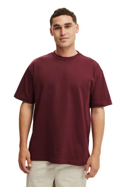 Cotton On Box Fit Plain T-shirt In Red