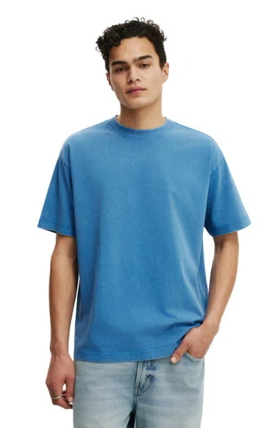 Cotton On Box Fit Plain T-shirt In Blue