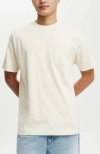 Cotton On Men's Box Fit Pocket T-shirt In Cream Puff