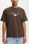 Cotton On Men's Box Fit Premium Music T-shirt In Ashen Brown Tupac -