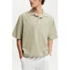Cotton On Box Fit Short Sleeve Polo In Brown