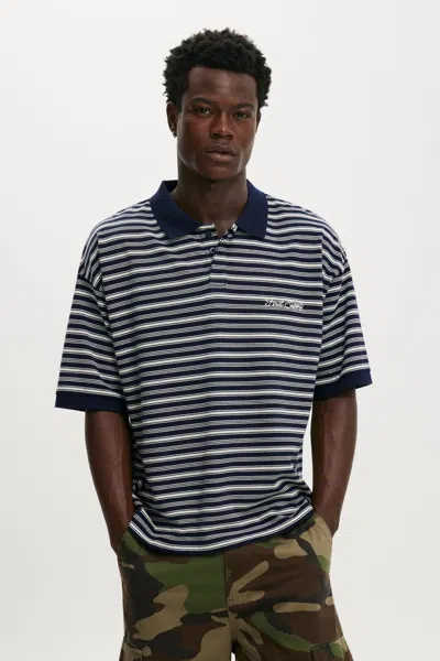 Cotton On Box Fit Short Sleeve Polo In Black