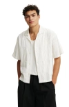 Cotton On Box Fit Short Sleeve Shirt In White