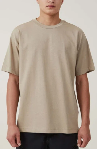 Cotton On Box Fit T-shirt In Gravel Stone