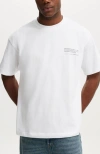 Cotton On Box Fit Text T-shirt In White