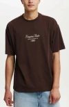 Cotton On Men's Box Fit Premium Music T-shirt In Dark Oak Empire State