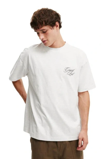 Cotton On Box Fit Text T-shirt In White