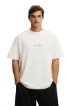 Cotton On Box Fit Text T-shirt In Multi