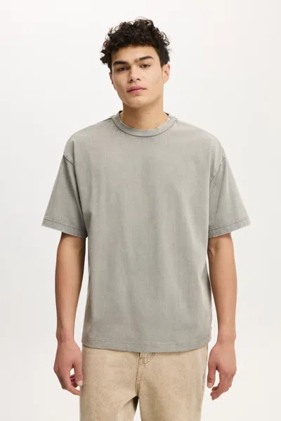 Cotton On Box Fit T-shirt In Slate Stone Wash