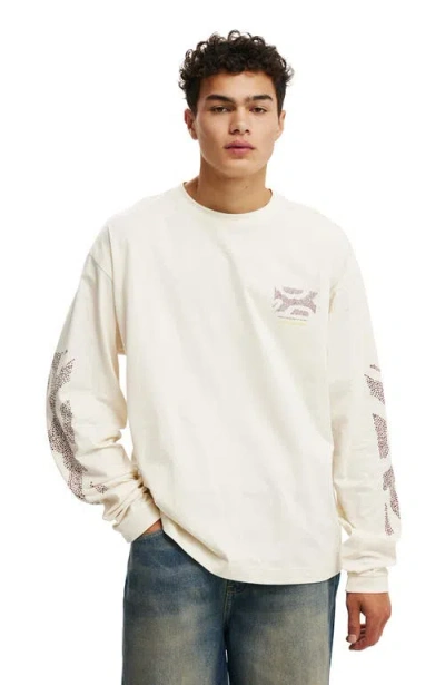 Cotton On Box Fit Tylah Saunders Long Sleeve T-shirt In Black,tylah Saunders