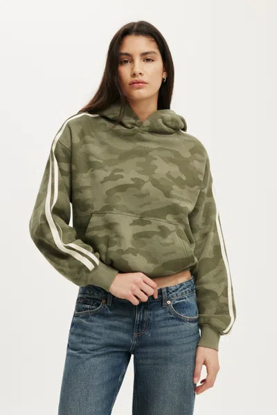 Cotton On Boxy Fleece Hoodie In Green