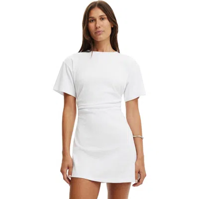 Cotton On Boxy Tuck T-shirt Mini Dress In White