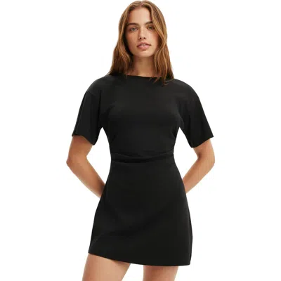 Cotton On Boxy Tuck T-shirt Mini Dress In Black