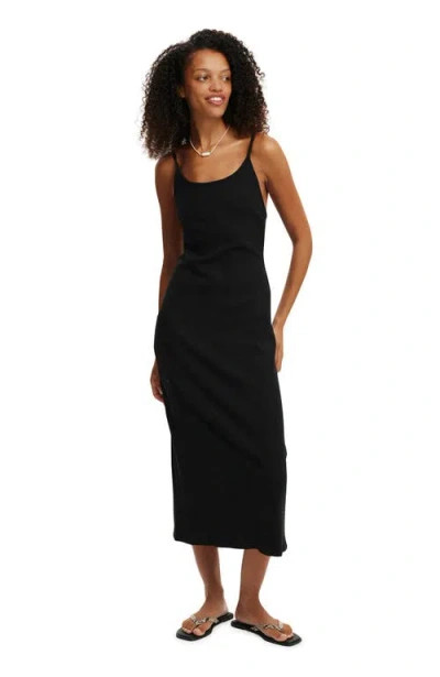 Cotton On Byron Low Back Maxi Dress In Black