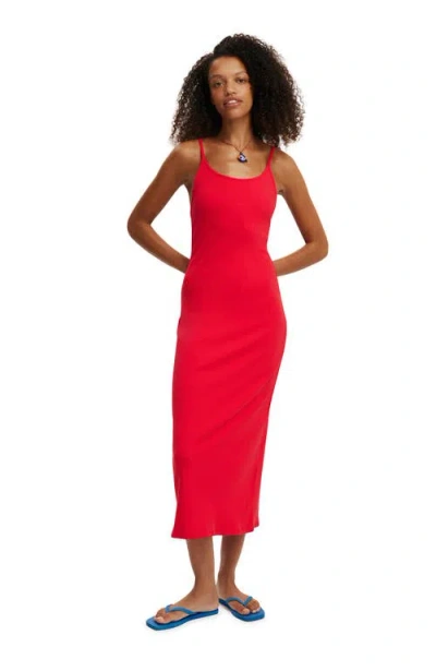 Cotton On Byron Low Back Maxi Dress In Lava Flare