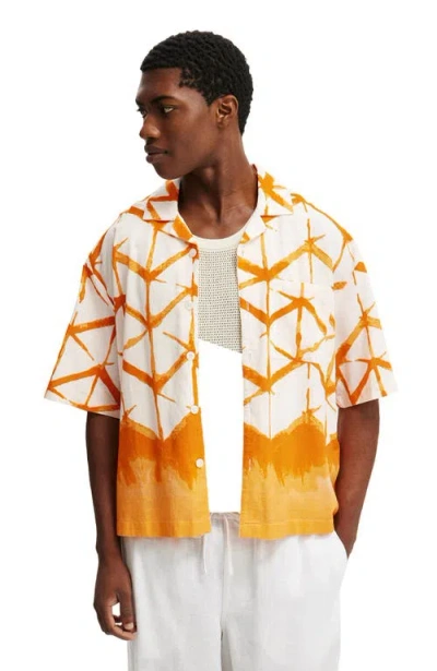 Cotton On Cabana Short Sleeve Shirt In Yellow