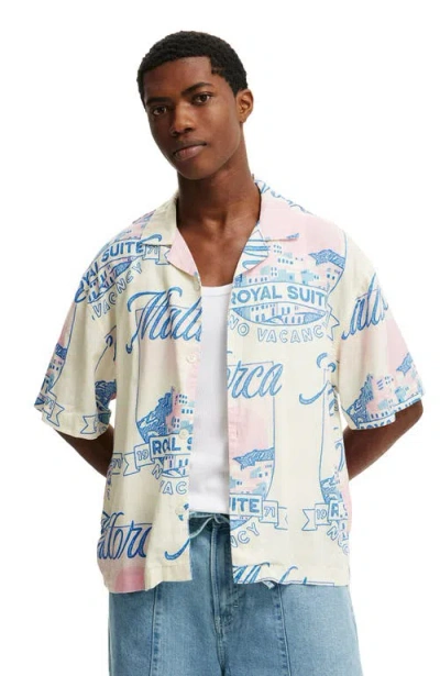 Cotton On Cabana Short Sleeve Shirt In Multi