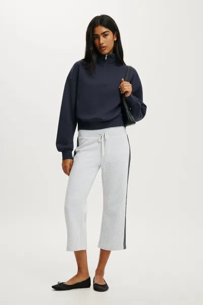 Cotton On Capri Fleece Sweatpant In Blue