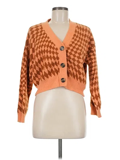 Pre-owned Cotton On Cardigan Sweater In Orange