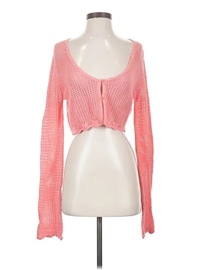 Pre-owned Cotton On Cardigan Sweater In Pink
