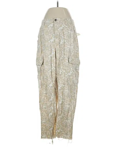 Pre-owned Cotton On Cargo Pants In Ivory