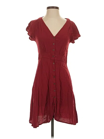 Pre-owned Cotton On Casual Dress In Burgundy