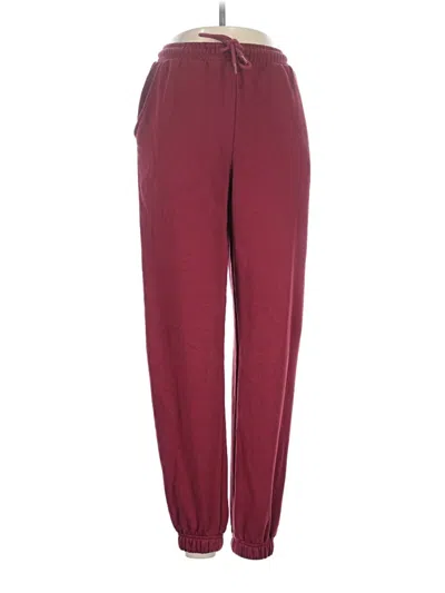 Pre-owned Cotton On Casual Pants In Burgundy