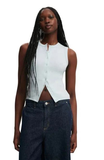 Cotton On Charlie Button Front Tank In Green