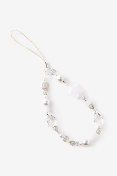 Cotton On Charm Strap In Natural Bold Beads.