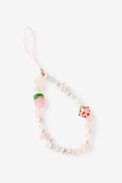 Cotton On Charm Strap In Strawberry Matcha