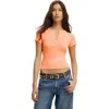 Cotton On Christy Henley Tee In Orange
