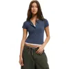 Cotton On Christy Henley Tee In Blue