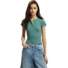 Cotton On Christy Henley Tee In Green