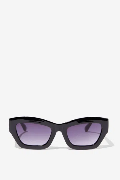 Cotton On Ciara Cat Eye Sunglasses In Black