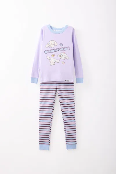 Cotton On Kids' Cinnamoroll Sanrio Personalised Long Sleeve Pyjama Set In White