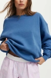 Cotton On Classic Fleece Crew Sweatshirt In Azure Blue