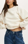 Cotton On Classic Fleece Crew Sweatshirt In Cream