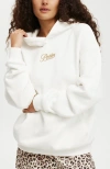 Cotton On Classic Fleece Graphic Hoodie In Beckley House White