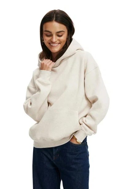 Cotton On Classic Fleece Hoodie In Oatmeal Marle