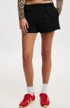 Cotton On Classic Fleece Mini Short In Black