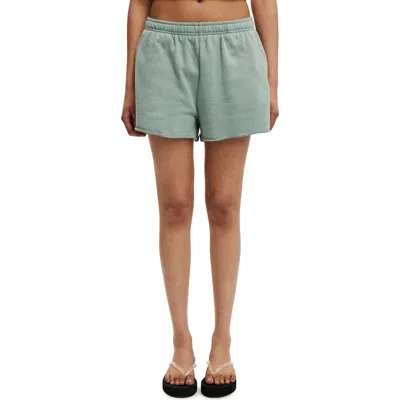 Cotton On Classic Fleece Mini Short In Green