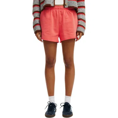 Cotton On Classic Fleece Mini Short In Pink Fizz