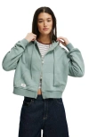 Cotton On Classic Fleece Oversized Zip Through Hoodie