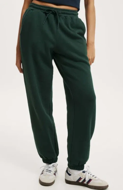 Cotton On Classic Fleece Sweatpant In Pine Forest Green