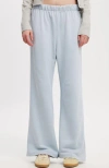 Cotton On Classic Fleece Wide Leg Sweatpant In Coastal Blue