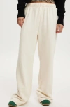 Cotton On Classic Fleece Wide Leg Sweatpant In Cream