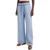 Cotton On Classic Fleece Wide Leg Sweatpant In Dusk Blue