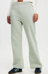 Cotton On Classic Fleece Wide Leg Sweatpant In Meadow Mist